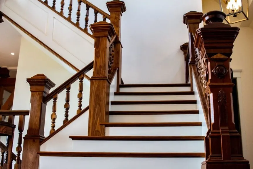 Luxury home: elegant staircase