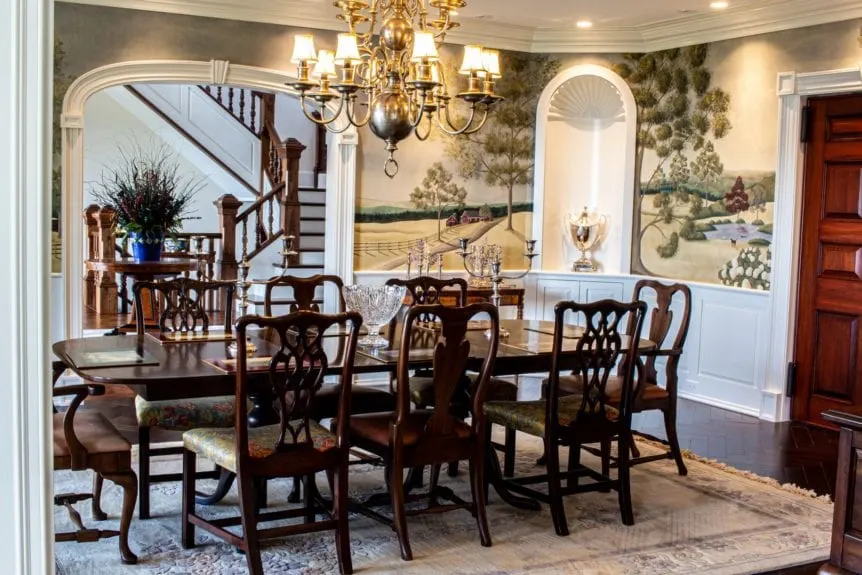 Luxury home: dining room