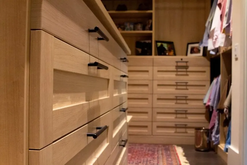 Luxury home: walk-in closet built-ins