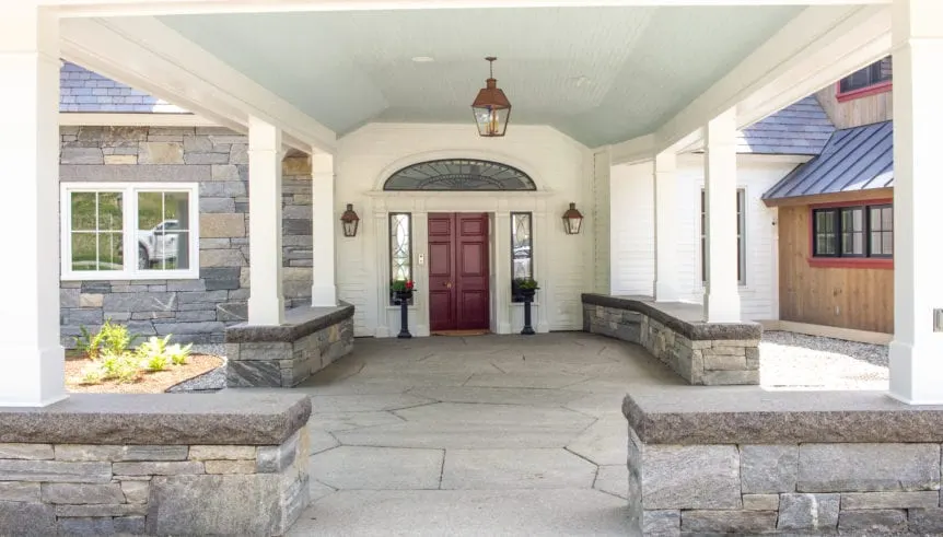 Luxury home: reclaimed Calvin Coolidge door, detail view