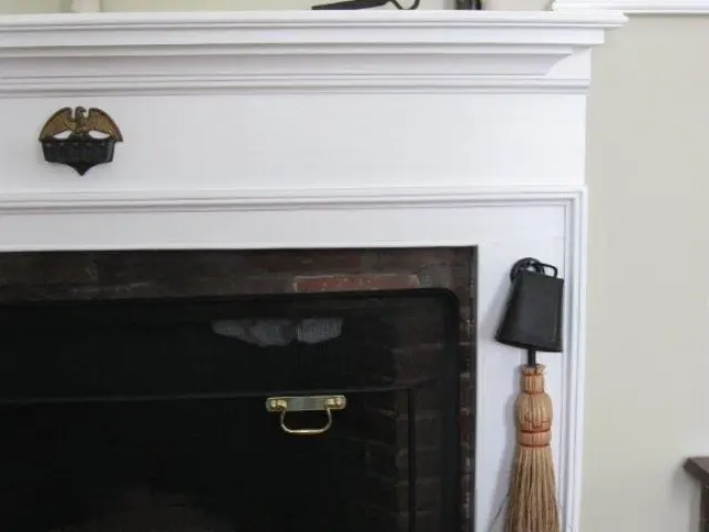 Historic renovation: fireplace, detail view two