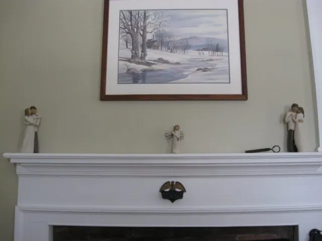 Historic renovation: fireplace, detail view three