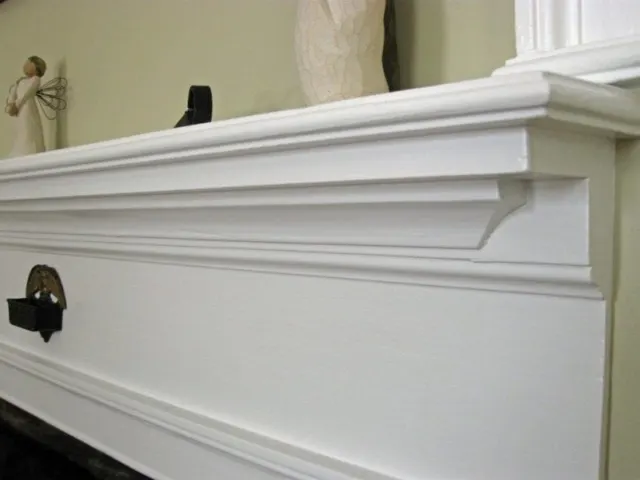 Historic renovation: fireplace, detail view four